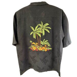 Eagle Dry‎ Goods Signature Series Silk Embroidered Oasis Hawaiian Camp Shirt